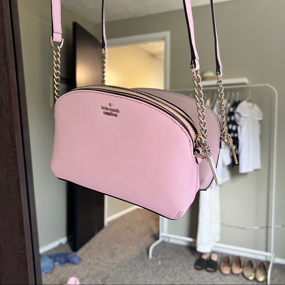 Kate Spade New York Cameron Street Hilli Cross Body Bag in Pink Lemonade